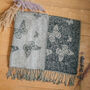 All Over Butterfly Ombre Pashmina Scarf Black Mix, thumbnail 3 of 9