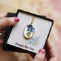 Personalised Forget Me Not Pressed Flower Necklace, thumbnail 5 of 12
