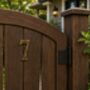 Hammered Brass House Number Plaque, thumbnail 10 of 12