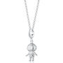 Astronaut Charm Necklace, Sterling Silver Or Gold Plated, thumbnail 2 of 10