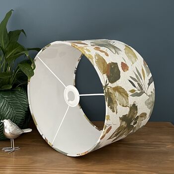 Appleby Woodland Autumn Leaves Drum Lampshades, 7 of 9