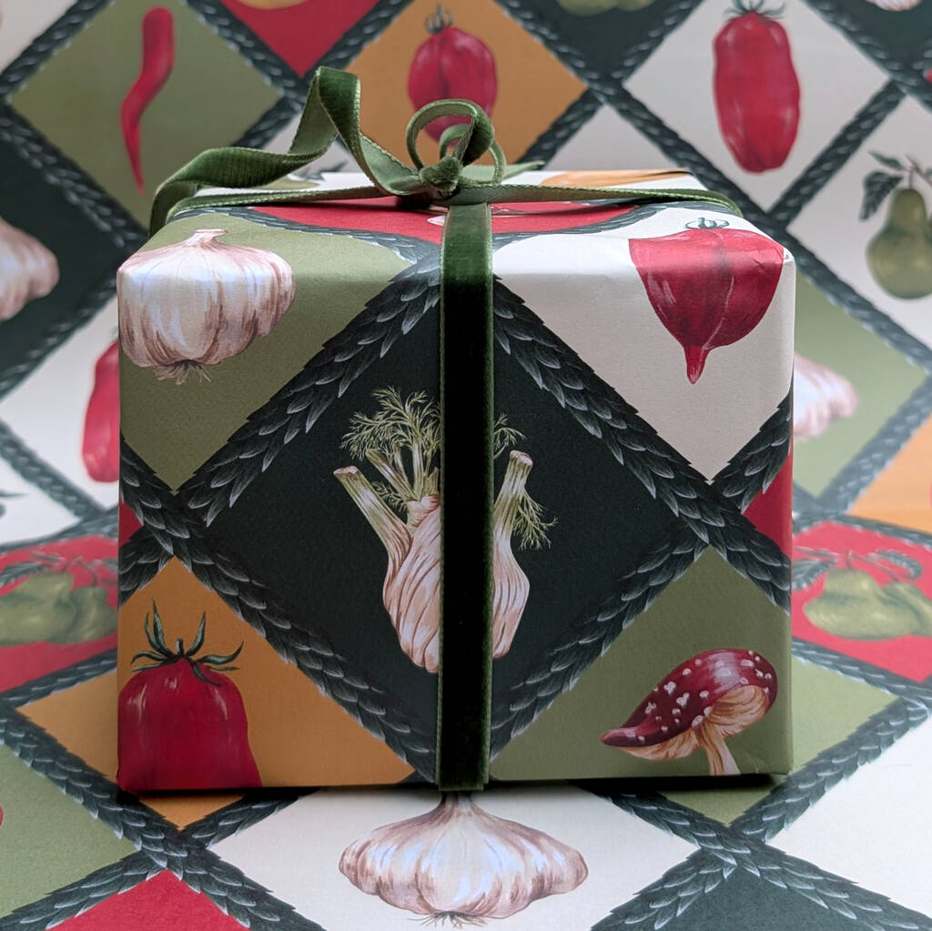 Vintage Food Themed Wrapping Paper, 1 of 7