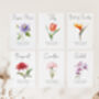 Flower Themed Wedding Table Numbers, thumbnail 4 of 9