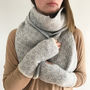 Knitted Lambswool Winter Scarf, thumbnail 4 of 5