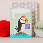 Personalised Bubble Puffin Card, thumbnail 4 of 5
