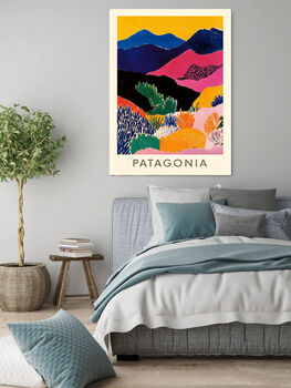 Patagonia Mountains Travel Art Print, 2 of 3