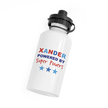Personalised Child's Powered By Water Bottle, 7 of 9