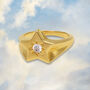 Shooting Star Signet Ring, thumbnail 3 of 12