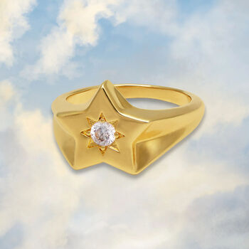 Shooting Star Signet Ring, 3 of 12