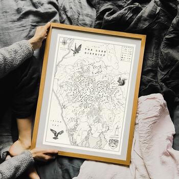 Personalised Lake District Illustrated Map, 7 of 11