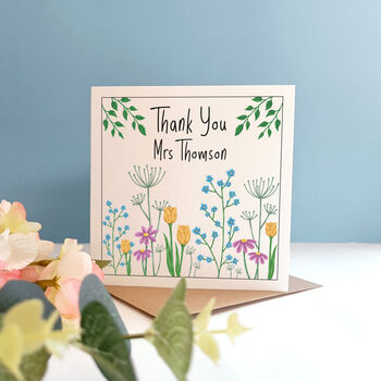 Teacher Thank You Card, 3 of 6