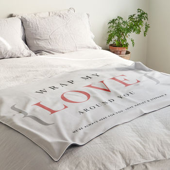 'Wrap My Love Around You' Personalised Blanket Gift, 3 of 6