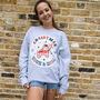 Christmas Rock And Roll Women's Grey Christmas Jumper, thumbnail 2 of 4