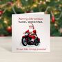 Bsl Christmas Card Father Christmas The Biker, thumbnail 2 of 2