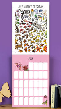 2027 British Wildlife Wall Calendar, 9 of 9