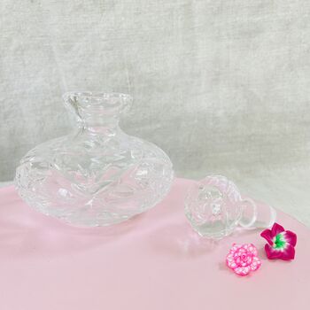 Vintage Decorative Crystal Cut Glass Perfume Bottle ~ 35, 6 of 7