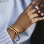 18ct Gold Plated Wave Bangle, thumbnail 1 of 5