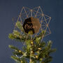 Geometric Memorial Star Christmas Tree Topper, thumbnail 2 of 2