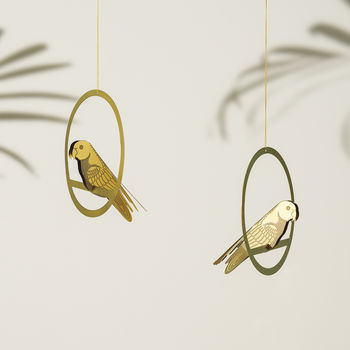 Brass Bird Hanging Decoration, 2 of 4