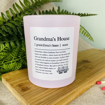 Personalised Grandma's House Definition Candle, 2 of 11