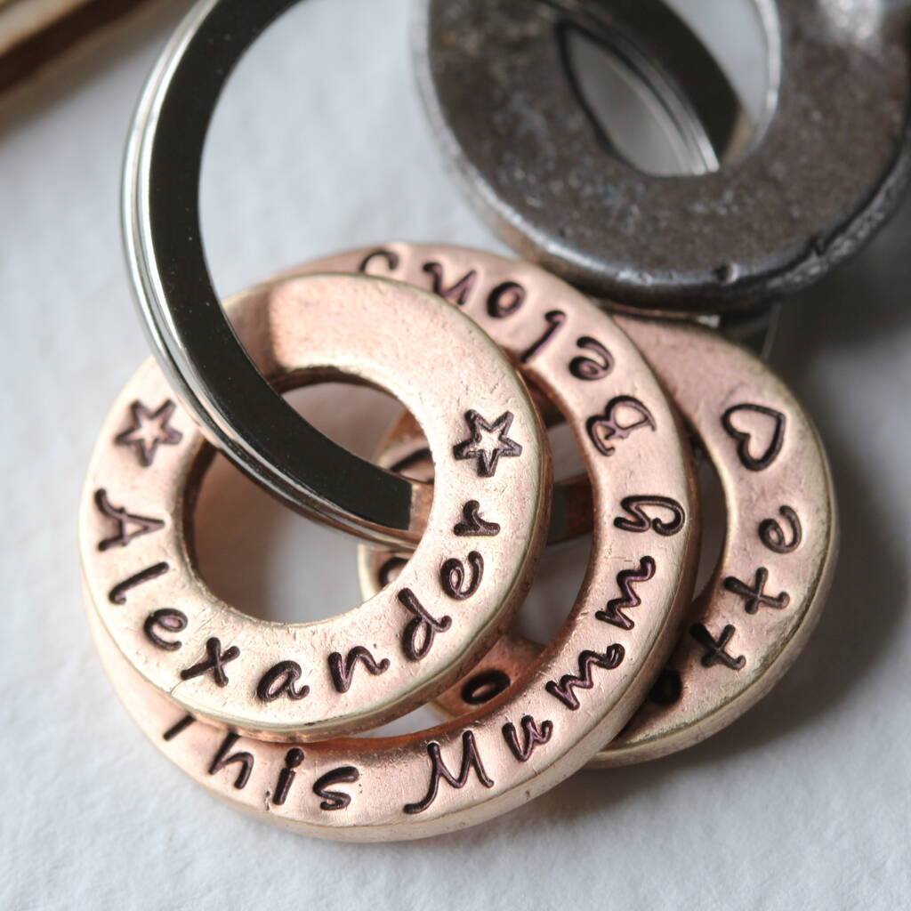 You Belong To Me Personalised Copper Keyring, 1 of 5