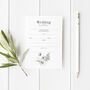 Floral Lovers Wedding Invitations Set Of Invitations With Envelopes, thumbnail 1 of 2