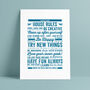 Personalised Family House Rules Print, thumbnail 6 of 7