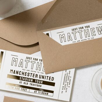 Personalised Manchester United Stadium Tour Voucher, 8 of 9