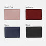 Name Personalised Leather Credit And Travel Card Holder, thumbnail 2 of 6