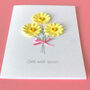Get Well Soon Paper Daisy Posy Card, thumbnail 9 of 10