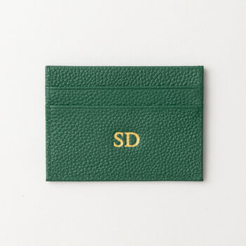 Personalised Genuine Pebble Leather Card Holder, 7 of 9