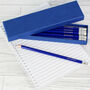 Personalised Box Of 12 Blue Pencils, thumbnail 1 of 1