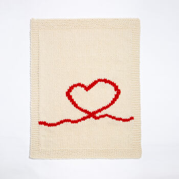Valentines Blanket Easy Knitting Kit, 4 of 8