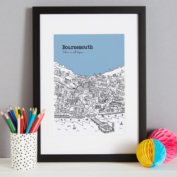 Personalised Bournemouth Print, 4 of 10
