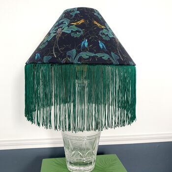 Enchanted Birds Coolie Lampshade With Trim, 5 of 5