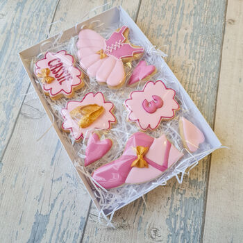 Ballerina Birthday Cookie Gift Box, Personalised Gift, 5 of 9