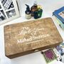 The Life And Times Personalised Wooden Memory Box, thumbnail 6 of 10