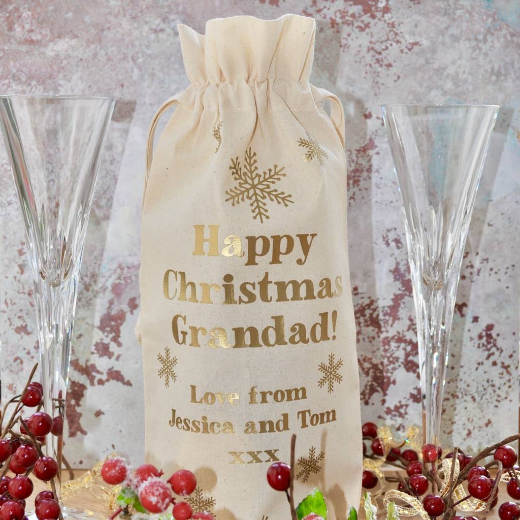 christmas gift bottle bags