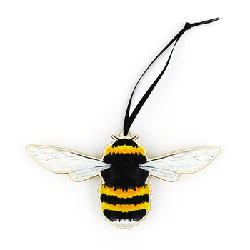 Bumblebee Wooden Hanging Decoration, 3 of 5