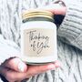 'Thinking Of You' Scented Soy Candle, thumbnail 2 of 7