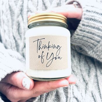 'Thinking Of You' Scented Soy Candle, 2 of 7