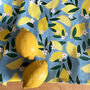 Sorrento Lemons Organic Cotton Tea Towel, thumbnail 3 of 9