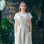 Linen Crossback Pinafore Apron | Japanese Art Smock, thumbnail 12 of 12