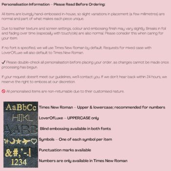 Personalised Journal Pink Or Black, 7 of 12