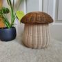 Mushroom Basket With Brown Hand Dyed Lid, thumbnail 6 of 8