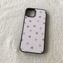 Pink / Beige Hearts Phone Case, thumbnail 2 of 3