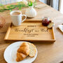 Personalised Breakfast In Bed Serving Tray, thumbnail 2 of 4