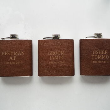 Personalised Groomsmen Hip Flask, 3 of 6