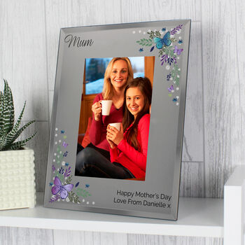 Butterfly Diamanté Personalised Photo Frame, 3 of 8