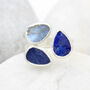 Tanzanite, Moonstone And Lapis Lazuli Gemstone Ring, thumbnail 6 of 7